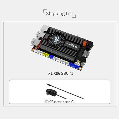 WayPonDEV youyeetoo X1 X86 Single Board Computer - A 64bit Windows 10/11/Linux Mini PC with Celeron N5105 CPU, Support Optional WiFi&BT NFC, PCIE 3.0 M.2 2280 NVMe or SATA SSD (8GB RAM+128GB Storage)