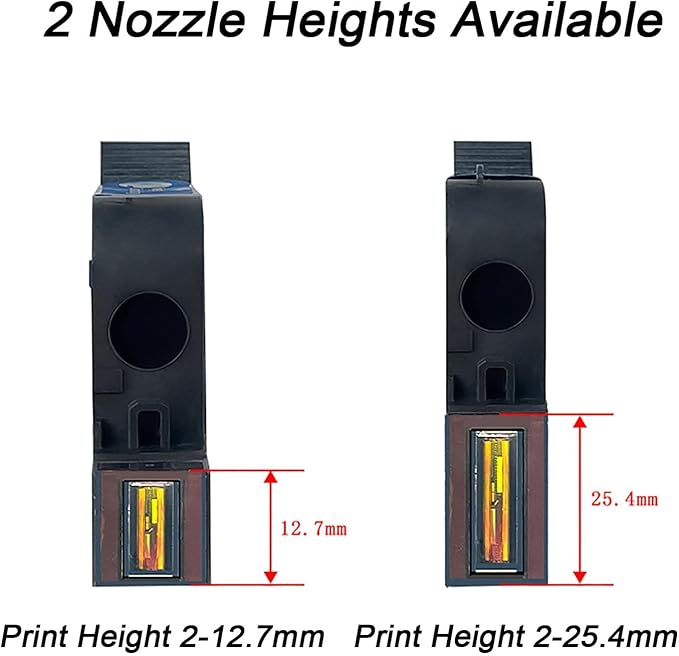 Original Black Ink Cartridge 1inch, 72ml Quick Dry Solvent Ink Replacement for 260E Automatic Inkjet Coding Machine