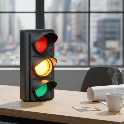 Social Signal Light, USB Powered Traffic Light for Office Desk - Red/Yellow/Green Mood & Status Indicator for Home Office, Privacy No Disturb Lights for Focus, Meetings, Remote Work