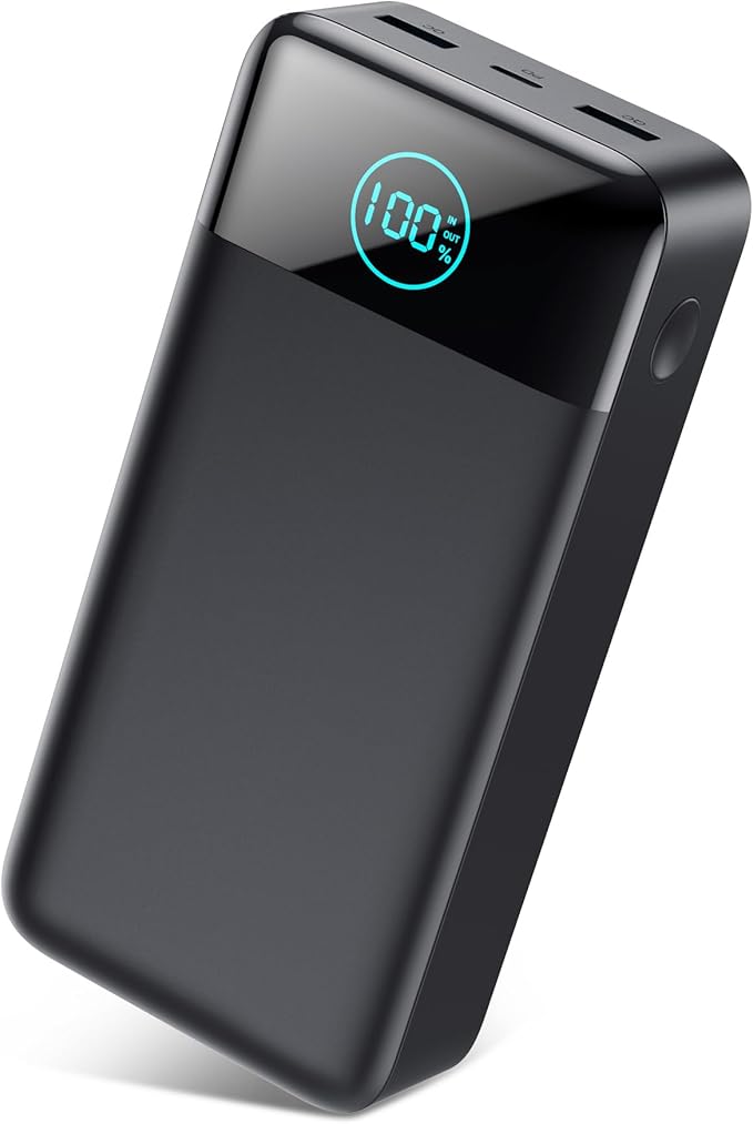 Portable Charger 50800mAh Power Bank,25W PD QC 4.0 USB C Fast Charging External Battery Pack,Travel Outdoor Essentials Portable Cell phone Charger Compatible with iPhone 17/16/15/14/13,Samsung,Android