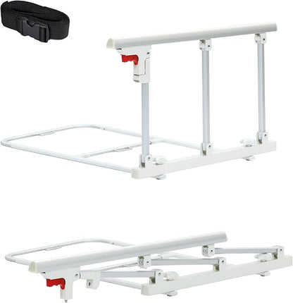 ELENKER Bed Safety Rail, Folding Bed Assist Handle Adjustable Medical Hospital Assistive Devices Bed Railing for Elderly Seniors Adults,28.5"x16.3"