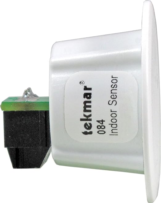tekmar Indoor Sensor 084 | Mounts Flush or Nearly Flush to Wall for Unobtrusive Look | Mud Over the Sensor for Flawless Finish | Can Connect to Select tekmar Thermostats for Remote Temperature Sensing