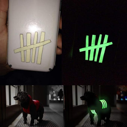32.8 ft x 1 inch Glow in The Dark Tape - Luminescent Emergency Roll/Luminous Photoluminescent Safety Egress Markers Stairs, Walls, Steps, exit Sign.
