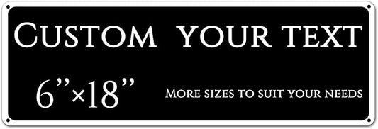 Custom Sign, street signs customized，Aluminum Weatherproof Metal Sign Multiple Sizes, delivery signs for home,Reflective doorplates,Business, Workplace, office, Home, Delivery Signs(6 * 18 Inch)