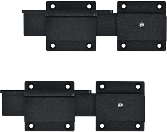Flip Gate Latch Lock with Padlock Hole 2Pack, 3.5mm Heavy Duty Aluminum Alloy Adjustable Door Latch for Sliding Swing Open Door, Outdoor Gate, Wooden Fence, Barn Door, Shed, Garage, Yard