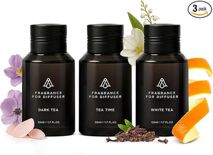 AromaPlan Scent Diffuser Oil Tea Collection- Luxury Fragrance Oil - Home & Hotel Fragrance - Non Toxic for Pet and Children- Made in USA- Gift Ready, 3 Pack/1.7 fl.oz(50 ml Each)