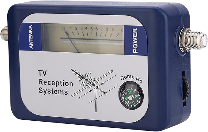 ZJchao TV Antenna Signal Strength Meter, Antenna Signal Meter Satellite Finder Strength, Mini Finder Digital Aerial Terrestrial TV
