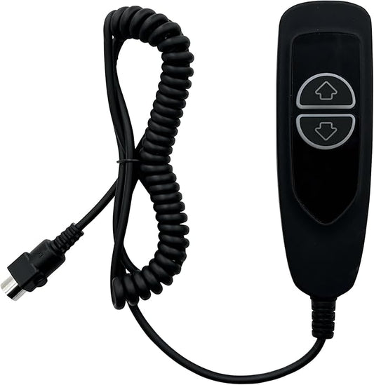 2 Button 5 Pin Remote Hand Control with USB A C Ports and Backlight for Lift Chair Power Recliner Electric Sofa Parts Replacement Handet Controller
