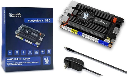 WayPonDEV youyeetoo X1s X86 Single Board Computer - A 64bit Windows 10/11/Linux Mini PC with Celeron N5095 CPU, Support Optional WiFi&BT NFC, PCIe3.0 M.2 2280 NVMe or SATA SSD (X1s 16+0GB)