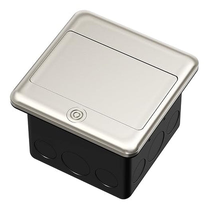KYHSHJ Pop Up Floor Electrical Outlet with 20 Amp Stainless Steel GFCI Tamper Receptacle Outlet, Corrosive Resistant Hardware，ETL Listed，(Stainless Steel Color)