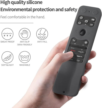 Silicone Case for LG MR25GA Remote Cover Compatible with 2025 LG OLED Smart TV C5 B5 G5 M5 Series Remote Protective Case Cover (Dark Grey)