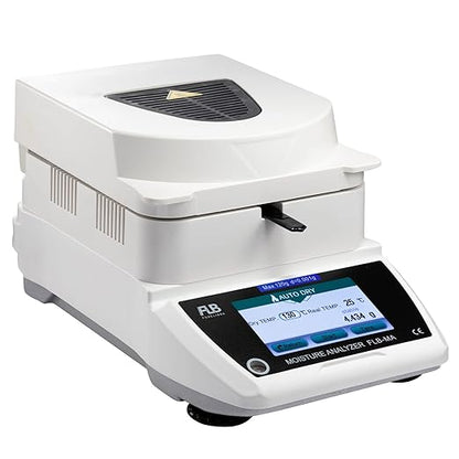 Moisture Analyzer Spanish English Germany Menu Balance Meter 0.01% Readability 0.001g 110V 3 Drying Modes Touch Screen RS232 Interface Water Content Test (110g0.001g)…