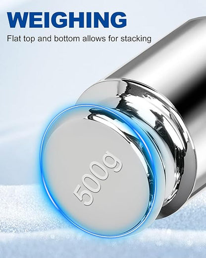 UCEC Calibration Weights for Digital Scale, 500g Gram Weights, Precision Stainless Steel Balance Scale Calibration Weight for Lab Educational Science