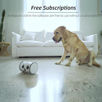 Owl Robot,Pet Camera Treat Dispenser Interactive Toy for Dogs Cats with Remote Phone App Control