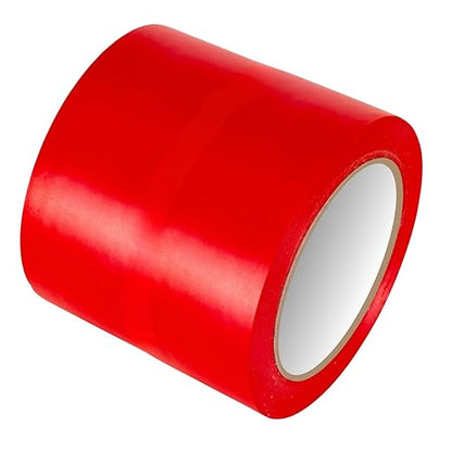 GTSE 4 inch x 108 ft Red PVC Vinyl Floor Tape, Safety Marking Tape, 6 mil Thick, Suitable for Dance Floors, Gyms, Warehouses, Sports Facilities