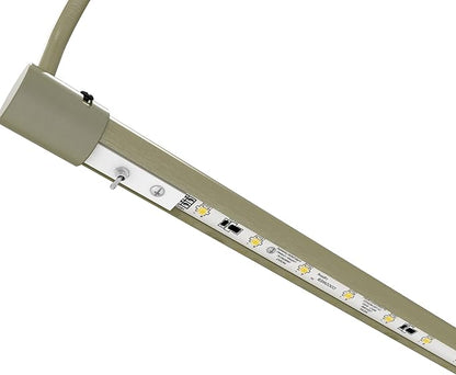 Cocoweb 21 Inch Tru-Slim Antique Brass Picture Light - LED, 2700K, Adjustable Arm, Plug-in, Toggle Switch, Sleek and Compact Design