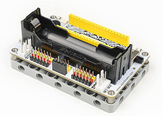 ELECFREAKS Wukong2040 Expansion Board Adapter for Raspberry Pi Pico Breakout Board with Buzzer/Rainbow Lights/Motor Interface/IO Interface Expansion