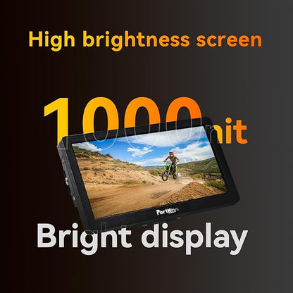 Portkeys HD7H 7'' Camera Monitor 1000nit High Brightness Field Monitor with Top Shortcut Keys Suitable for DSLR Camcorder