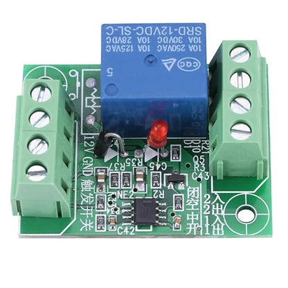 DC 12V Single Channel Bistable Circuit Trigger Switch Relay Control Module Compact Design Easy Wiring for Home Automation Projects