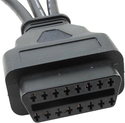 OBD2 Diagnostic Cable Fit for Yamaha Kline Euro5 16 Pin to 3Pin 4Pin 6Pin OBD2 3 in 1 Diagnostic Adapter,OBD2 to OBD1 6/4/3 pin Plug Adapter for Honda Guzzi Kawasaki Suzuki Motorbike
