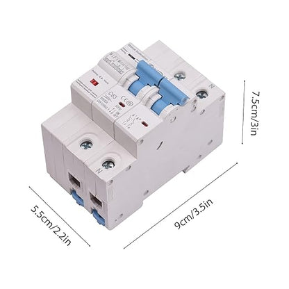 2P Smart Circuit Breaker, 100A 220V WiFi Smart Energy Monitor Switch Meter, One-Click Switch, APP Remote Switch, Miniature Circuit Breakers, Remote Control with TY APP for Apartments