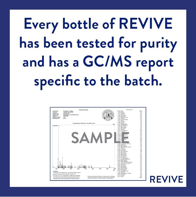 Frankincense King 10mL Essential Oil Blend by Revive Essential Oils - 100% Pure Therapeutic Grade, for Diffuser, Humidifier, Massage, Aromatherapy, Skin & Hair Care