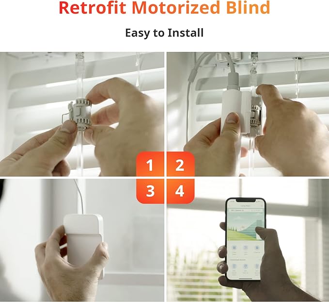 SwitchBot Blind Tilt & Hub 3 Kit: Solar-Powered Smart Blinds with Matter Support, Light Automation & Voice Control for Complete Home Management