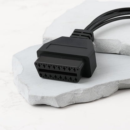 ECSiNG Car 16 Pin OBD2 Female to 4mm Banana Plug Adapter Cable 30cm for KTS Professional Systems and Pre-OBD Multiplexer System