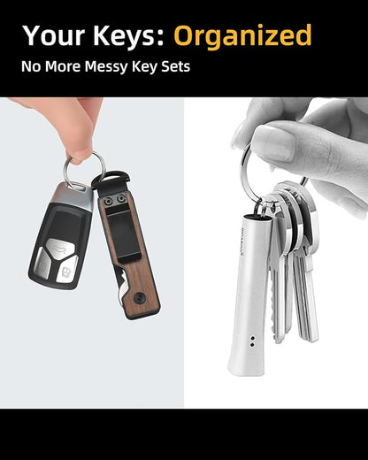 Keychain Key Holder Keychain Tile For Men/Women Key Finder Ring/Organizer for Car Keys Keyring Accessories 2-5 Keys