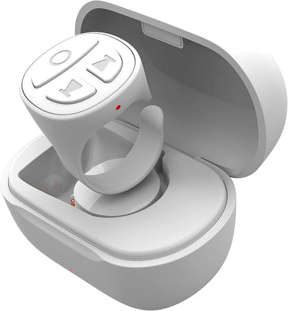 Tiktok Scrolling Ring for iPhone, Bluetooth Camera Remote Control, Remote Control for TIK Tok Scrolling Ring for iPhone, Android (White)