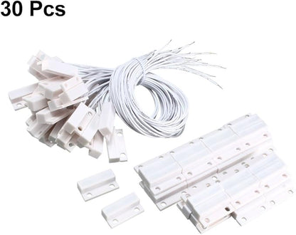 uxcell Surface Mount Wired NC Door Sensor Alarm Magnetic Reed Switch White MC-38