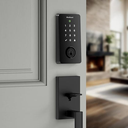 Kwikset Halo Select Smart Lock Keyless Entry Door Lock Wi-Fi and Matter Enabled Deadbolt No Hub Needed, Geofence Auto-Unlock, Grade AAA Certified, Easy Install, Satin Nickel Lifetime Finish Warranty