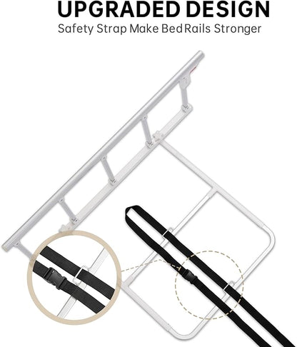 ELENKER Bed Rails for Elderly Adults, Folding Bed Assist Seniors Safety Bed Guard Rail Handle to Prevent Falling Out of Bed, 48.6"x16.3"