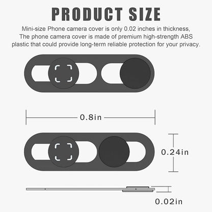 Front Camera Cover Compatible for iPhone 16/16Plus/16Pro/16Pro Max/15/15Plus/15Pro/15Pro Max/14Pro/14 Pro Max,Open/Close Face Recogition,Protect Privacy and Security-Black