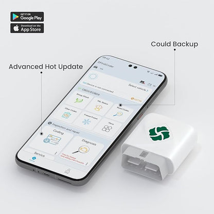 DFirst OBD2 Scanner Bluetooth Fixd Car Wireless Diagnostic Tool, ECU Coding, Customizations,Auto Connect Scanner Scan Tool (for Android & iOS)