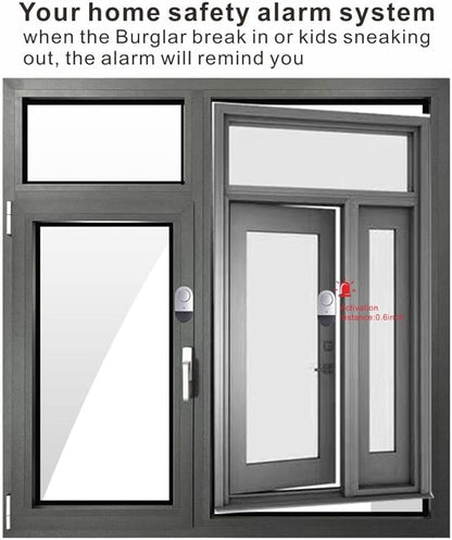 Window Alarm Sensors Door Alarms for Kids Safety , Home Security for Pool, Burglar Alarm, Dementia Patients Open (10Pack)