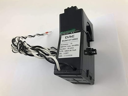 DAE P204-600 KIT, 600A, UL kWh Smart Submeter, 3 Phase, 120/208V, 3 Split CTs (Inner Dia. 1.38 in)