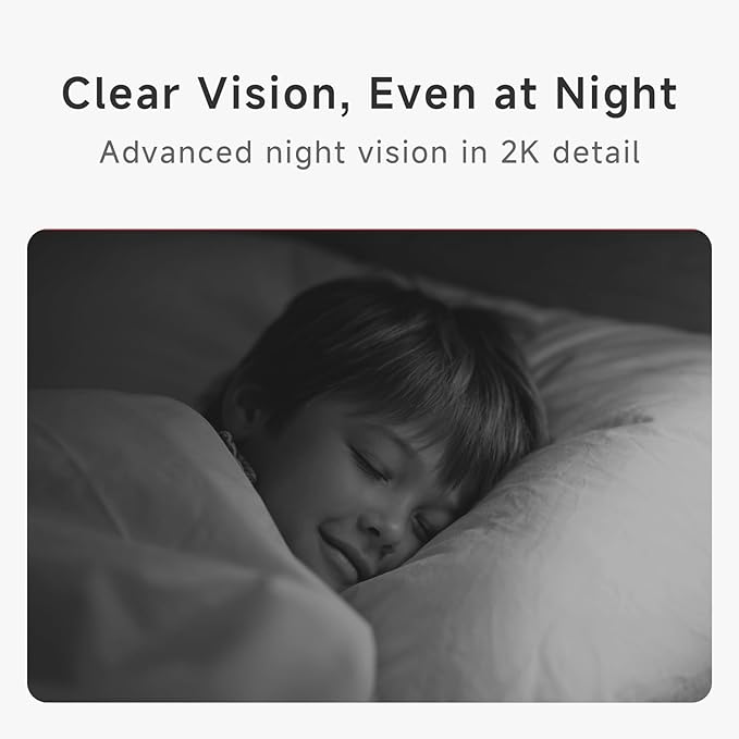 Noorio 2K Indoor Security Camera, Pet Camera with Speaker Pan&Tilt, One Click Call Baby Monitor Night Vision