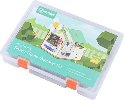 ELECFREAKS microbit Petal Smart Home Sensor Kit with Wood Building Home Material Pack, microbit Starter Kit Equipped with 7+ Distinctive Petal Sensors/Petal:bit Expansion Board(Not Include Micro:bit)