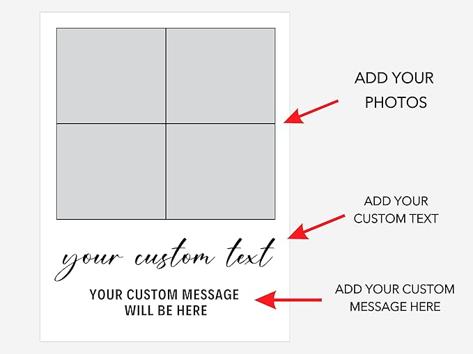 Personalized Photo Plaque Print with Wooden, Acrylic, Led Light Stand - Gift for Bestfriend for Her Gift for Him Photo Collage Bestie Gifts Custom Couples Gift Gifts for Wife, Christmas Gifts for Her, Thanksgiving Gifts