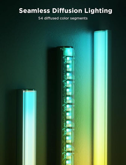 Govee Floor Lamp Pro, RGBICWW LED Lamp with Bluetooth Speaker and White Noise, 2100 Lumens Standing Lamp, Works with Matter, 16 Million Colors, Music Sync, Floor Lamp for Bedroom, Living Room
