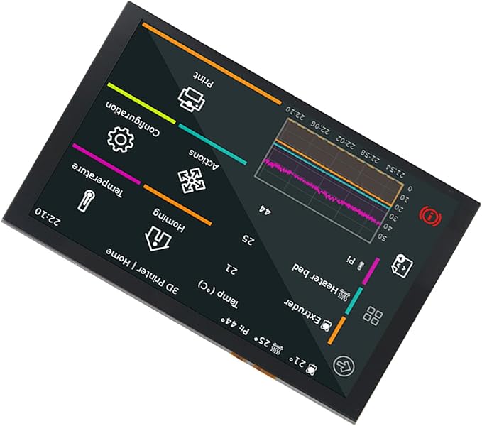 5 Inch DSI IPS LCD Touchscreen Display 800x480 Resolution 5 Point Capacitive Touch Panel Compatible with Boards for DIY Electronics Projects