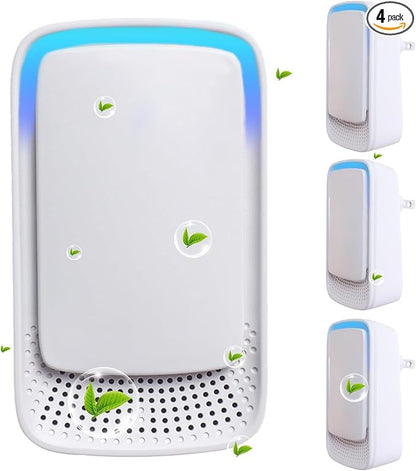 Plug In Air Ionizers for Home 4 Pack,Portable and Quiet Work Negative Ion Air Purifier for Home, Bedroom, Office,Living Room,Pet Room,Small Air Cleaner(4)