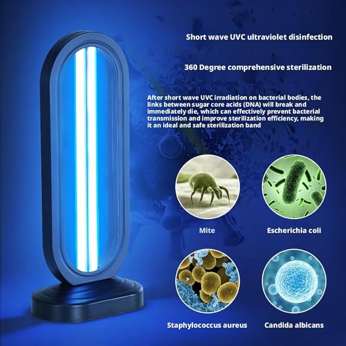 UV Light Sanitizer with Ozone,Ultraviolet Light Sanitizer for Room,Home Disinfection Device,15/30/60 Minutes Timer