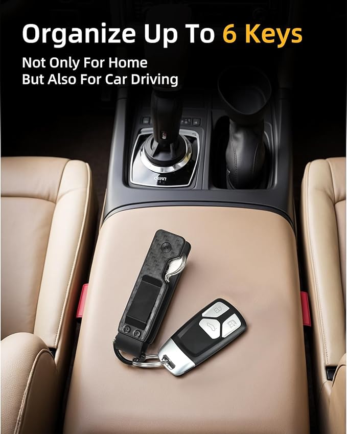 Keychain Key Holder Keychain Tile For Men/Women Key Finder Ring/Organizer for Car Keys Keyring Accessories 2-5 Keys