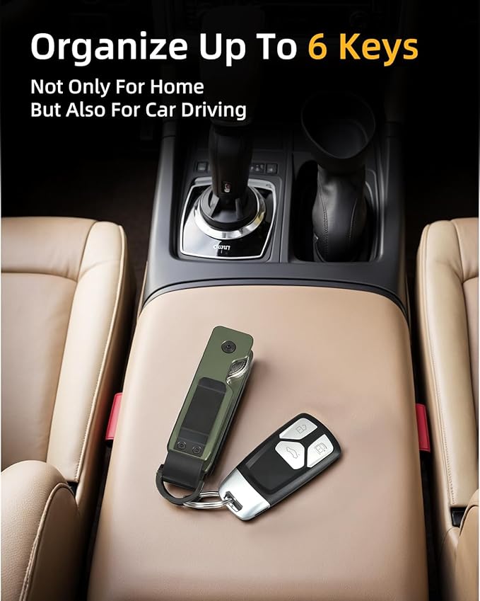 Keychain Key Holder Keychain Tile For Men/Women Key Finder Ring/Organizer for Car Keys Keyring Accessories 2-5 Keys
