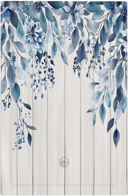 Eucalyptus Rustic Watercolor Plant Light Switch Cover Plate 1 Gang No Device Blank Electrical Wall Plates Faceplate Decorative Switch Plate For Farmhouse Home Decor