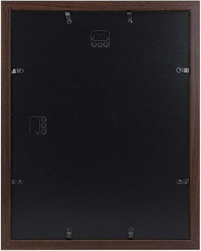 Golden State Art, 11x14 Picture Frame with Mat for 8x10 - High Definition Glass Wall Mounting Horizontal Vertical Display (Brown, 2 Pack)