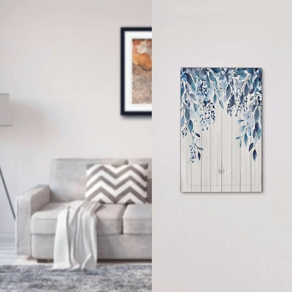 Eucalyptus Rustic Watercolor Plant Light Switch Cover Plate 1 Gang No Device Blank Electrical Wall Plates Faceplate Decorative Switch Plate For Farmhouse Home Decor