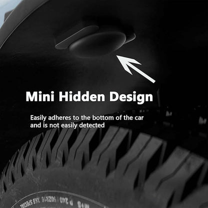 Car GPS Tracking for Vehicles,Cars, Kid etc, 2PCS Mini Hidden Car Tracker with Magnetic Waterproof Case, Real Time GPS Tracker for Vehicles Work with Find My (iOS Only),No Monthly Fee,Black